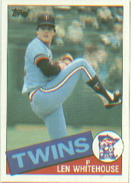 1985 Topps Baseball Cards      406     Len Whitehouse